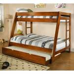 Arizona Twin/Full Bunk Bed Oak